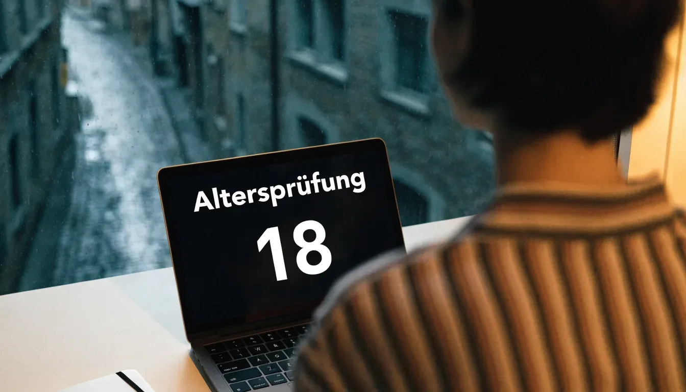 Ein Fahrrad lehnt an einer Mauer in einer Altstadtgasse, das Kopfsteinpflaster glänzt nass nach dem Regen.
