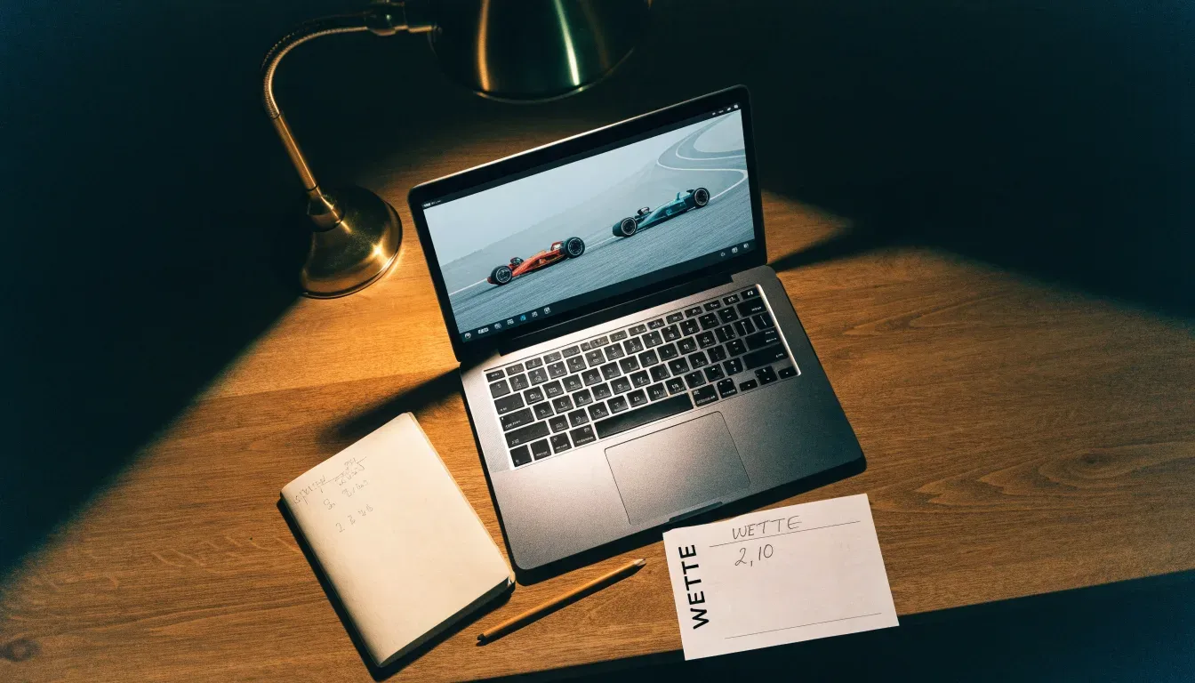 Ein Taschenrechner und ein Bleistift liegen auf einem leeren Schreibtisch unter einer Leselampe, der Raum ist still.