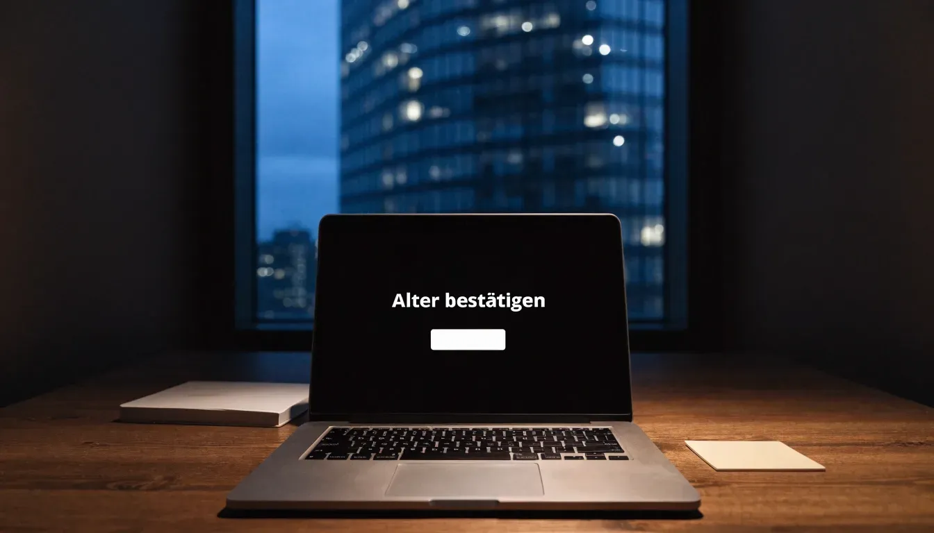 Ein Bürogebäude aus Glas in der Dämmerung mit beleuchteten Fenstern, gesehen von einer Strassenecke.