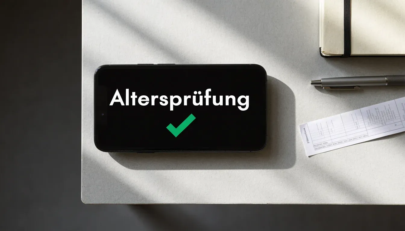 Ein altes Vorhängeschloss hängt an einer verwitterten Holztür, daneben wächst Efeu.