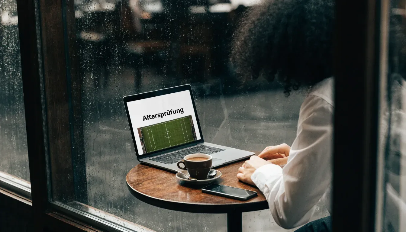 Ein Smartphone liegt mit der Rückseite nach oben auf einem Kaffeehaustisch neben einer Tasse und einem Löffel.